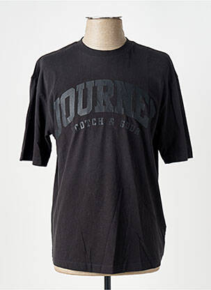 Tricou elasticitate mâneci scurte negru SCOTCH & SODA bărbat