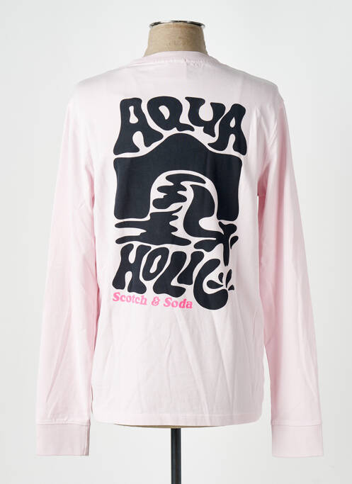 Tricou roz SCOTCH & SODA bărbat