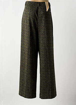 Pantalon larg talie cu cleme talie înaltă verde SCOTCH & SODA femeie