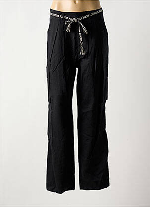 Pantalon cargo croială dreaptă talie înaltă negru SCOTCH & SODA femeie