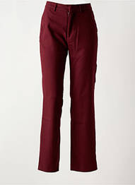 Pantalon chino închidere cu fermoar sub clapetă cu cârlig talie înaltă roșu SCOTCH & SODA femme