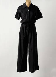 Salopetă-pantalon țesătură crep mâneci scurte negru SCOTCH & SODA femeie