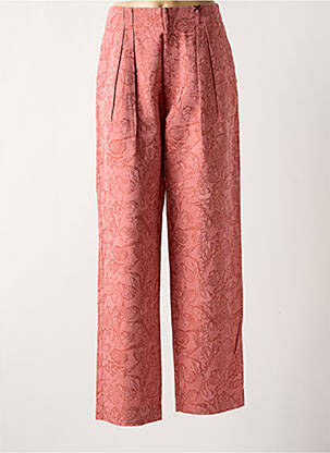 Pantalon larg talie cu cleme talie înaltă roz SCOTCH & SODA femeie