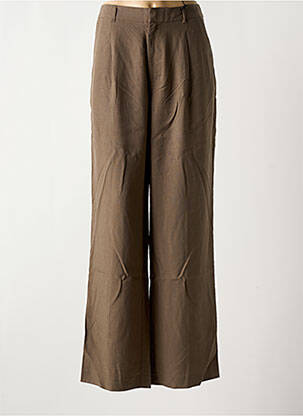 Pantalon evazat închidere cu fermoar sub clapetă cu cârlig talie înaltă maro SCOTCH & SODA femeie