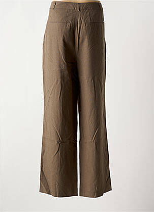 Pantalon evazat închidere cu fermoar sub clapetă cu cârlig talie înaltă maro SCOTCH & SODA femeie