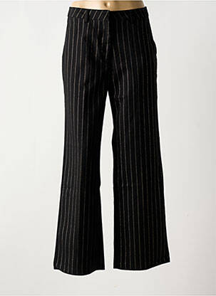 Pantalon evazat închidere cu fermoar sub clapetă cu cârlig talie înaltă negru SCOTCH & SODA femeie