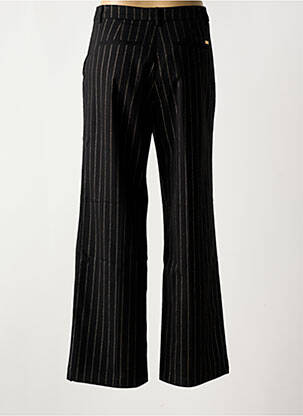 Pantalon evazat închidere cu fermoar sub clapetă cu cârlig talie înaltă negru SCOTCH & SODA femeie