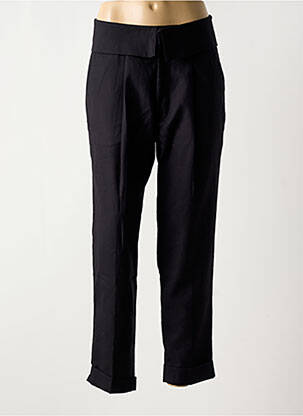 Pantalon chino țesătură poplin talie înaltă negru SCOTCH & SODA femeie