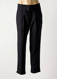 Pantalon chino țesătură poplin talie înaltă negru SCOTCH & SODA femeie