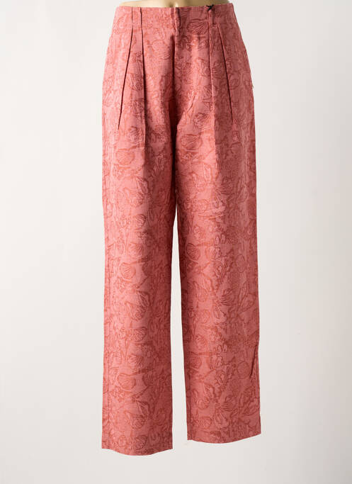 Pantalon larg roz SCOTCH & SODA femeie