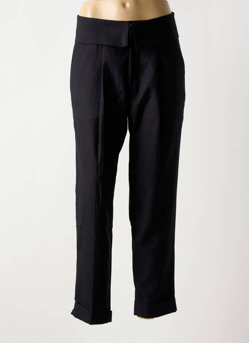 Pantalon chino țesătură poplin talie înaltă negru SCOTCH & SODA femme