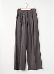 Pantalon larg talie cu cleme talie înaltă gri SCOTCH & SODA femeie