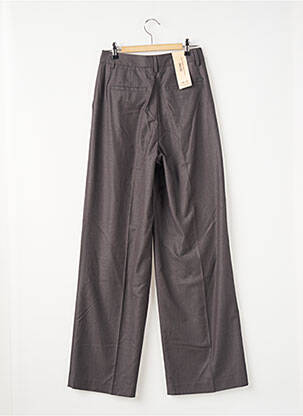 Pantalon larg talie cu cleme talie înaltă gri SCOTCH & SODA femeie