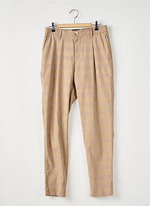 Pantalon chino închidere cu fermoar sub clapetă cu nasturi talie înaltă bej SCOTCH & SODA femeie