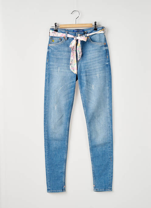 Blugi skinny albastru SCOTCH & SODA femeie
