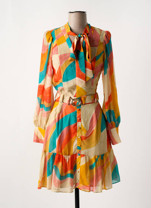 Rochie scurtă portocaliu SYMBIOSE femeie