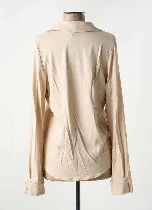 Cămașă croială cambrată mâneci lungi bej SYMBIOSE femme