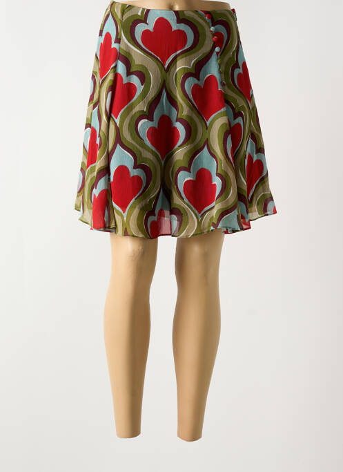 Fustă scurtă verde SYMBIOSE femeie