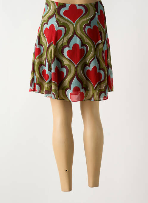 Fustă scurtă verde SYMBIOSE femeie