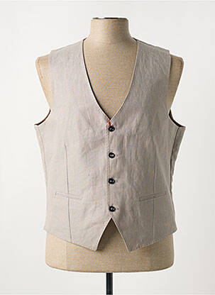 Vestă fără mâneci bej MAISON WOOLIES bărbat