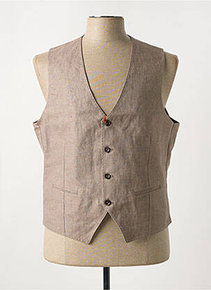 Vestă fără mâneci maro MAISON WOOLIES bărbat