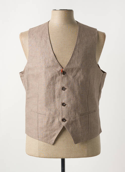 Vestă fără mâneci maro MAISON WOOLIES bărbat