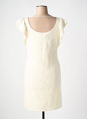Rochie midi mâneci scurte mâneci scurte bej VILA femeie