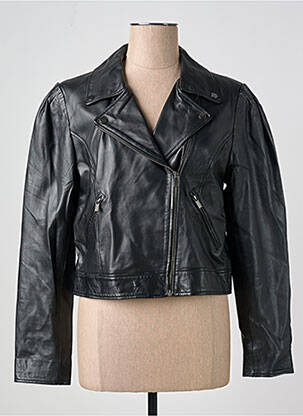 Geacă din piele negru VILA femeie