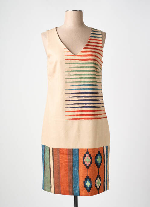 Rochie midi bej NICE THINGS femeie