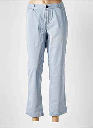 Pantalon 7/8 talie cu cleme mărime normală albastru CKS femeie