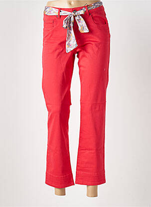 Pantalon 7/8 elasticitate mărime normală roșu PARA MI femeie