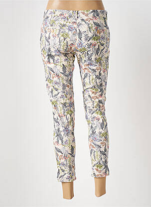 Pantalon 7/8 elasticitate talie joasă bej REIKO femeie