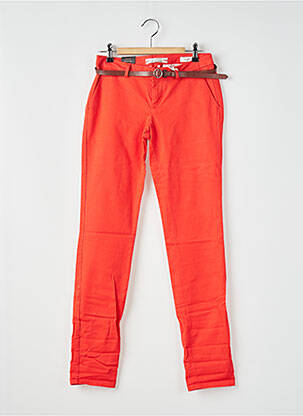 Pantalon chino țesătură poplin mărime normală roșu SCOTCH & SODA femeie