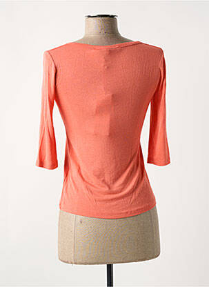 Tricou mâneci 3/4 mâneci 3/4 portocalie LA FEE MARABOUTEE femeie