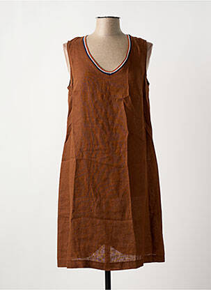 Rochie midi maro LA FÉE ATELIER BY LA FÉE MARABOUTÉE femeie