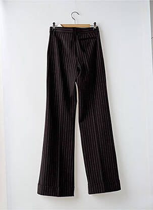 Pantalon evazat talie cu cleme talie înaltă negru VERTIGO femeie