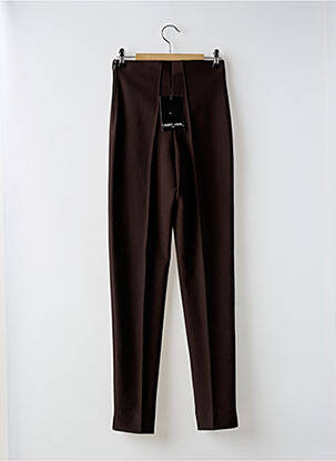 Pantalon slim talie joasă talie joasă maro LAUREN VIDAL femeie