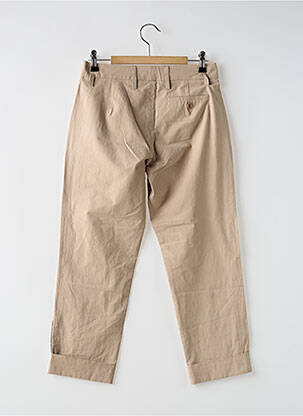 Pantalon 7/8 talie cu cleme mărime normală bej VERTIGO femeie