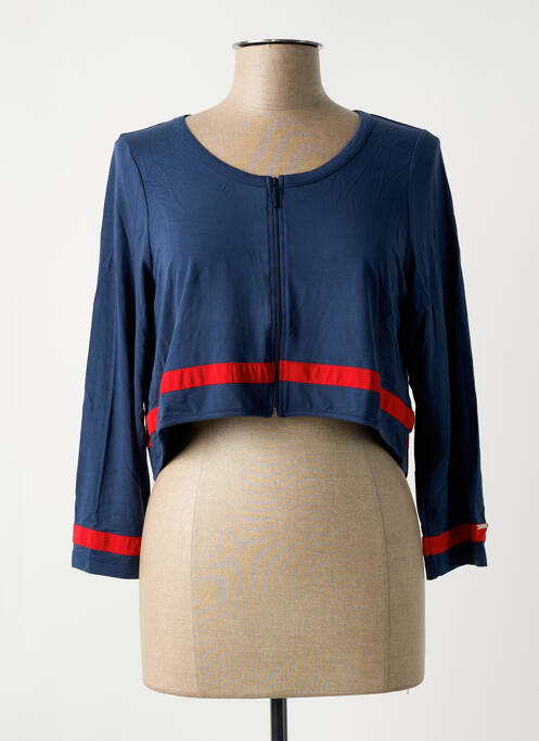 Vestă cu mâneci lungi mâneci 3/4 albastru MALOKA femme