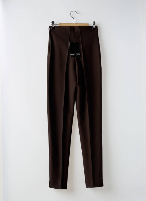 Pantalon slim maro LAUREN VIDAL femeie