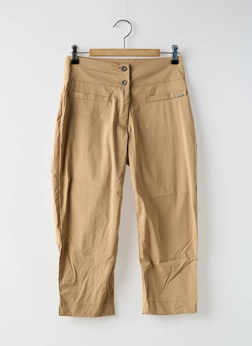 Pantalon trei sferturi maro MALOKA femeie