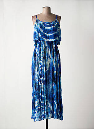 Rochie lungă albastru PEACE + LOVE femeie