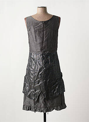 Rochie midi fără mâneci fără mâneci argintiu SALT & PEPPER femeie