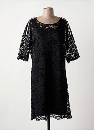 Rochie midi mâneci scurte mâneci scurte negru LA FEE MARABOUTEE femeie