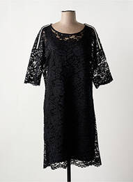 Rochie midi mâneci scurte mâneci scurte negru LA FEE MARABOUTEE femeie