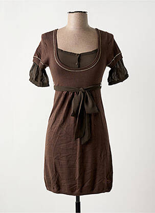 Rochie scurtă maro PEPE JEANS femeie