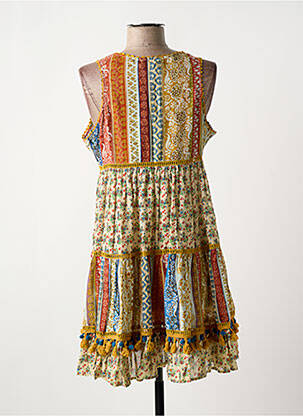 Rochie scurtă fără mâneci fără mâneci portocalie PEACE + LOVE femeie