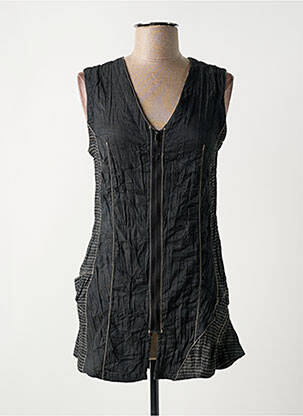 Tunică fără mâneci gri POUSSIERE D'ETOLE femeie