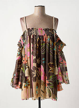 Tunică mâneci lungi maro MY STORY femeie