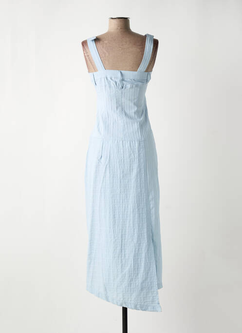 Rochie lungă albastru LAUREN VIDAL femeie